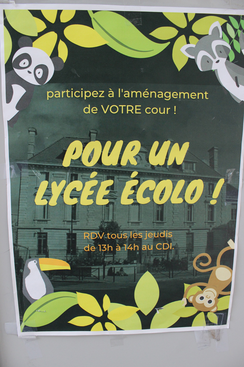 affiche lycee ecolo