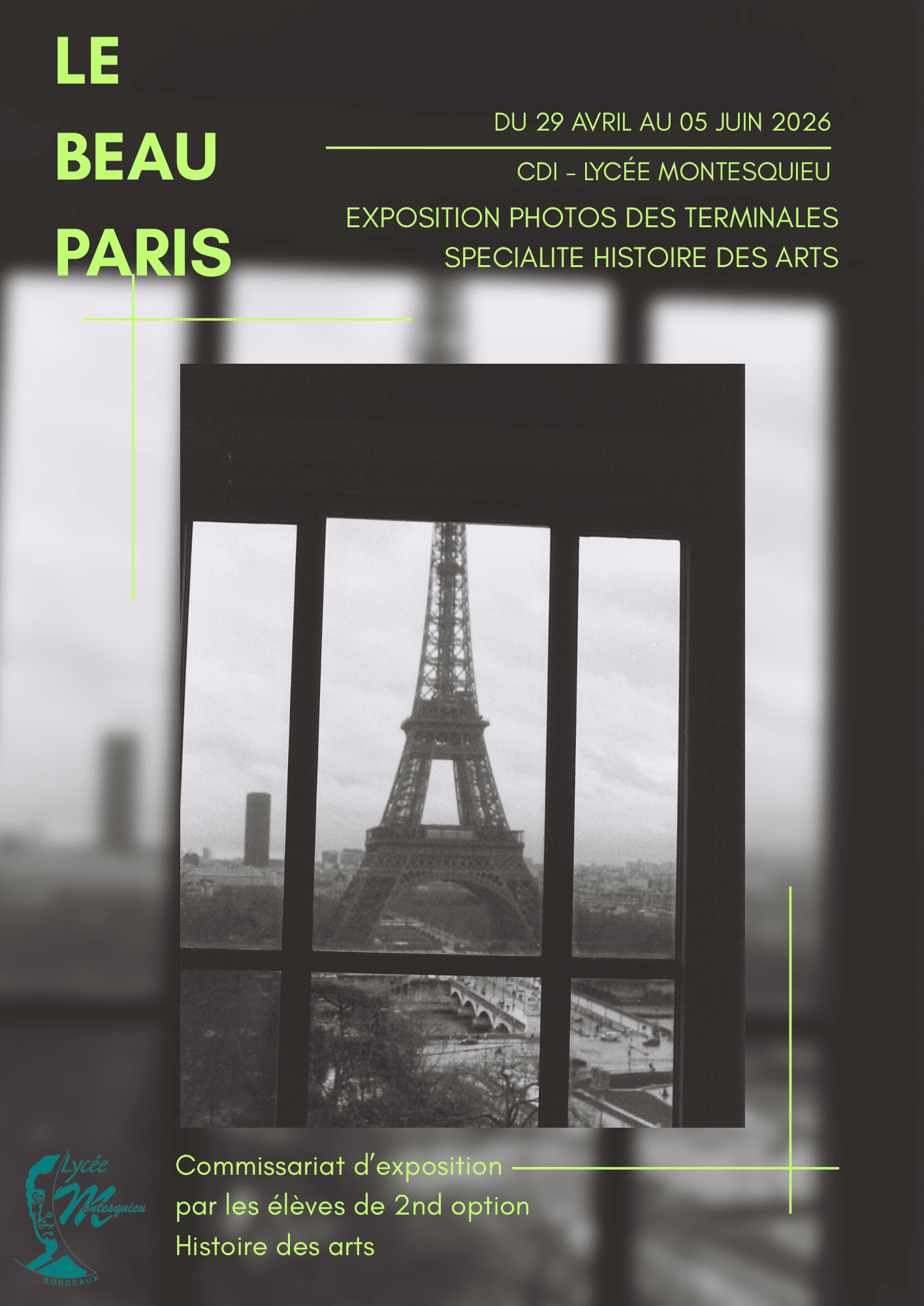 Affiche 2nd option HIDA Le beau Paris 1